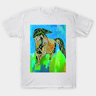 Horse Wild and Pretty Mosaic Abstract T-Shirt